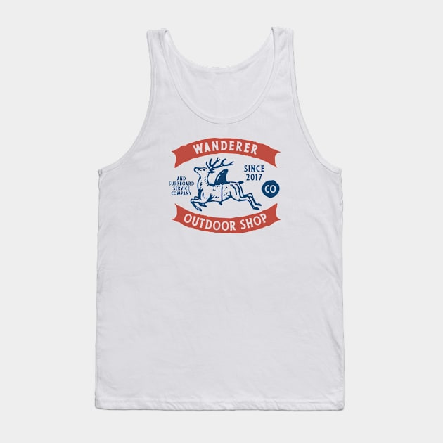 Wanderer Outdoor Shop Tank Top by Megflags